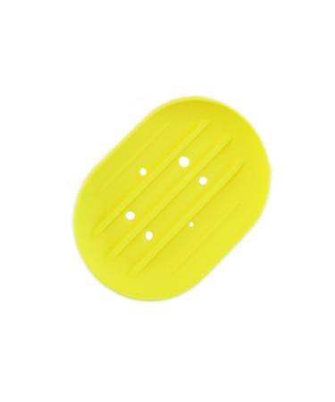 Ciieeo 3 Pcs Soap Holder for Shower Self-draining Soap Dish Bathroom Acessories Toothbrush Travel Case Accessories Soft Soap Dish Silicone Soap Mini Grocery Cart Soap Rack Round Yellow M