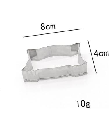 OUNONA 5 Pcs Fondant Molds Cookie Cutters Stainless Steel Mold Cookie Molds DIY Cake Mold Baking Mold Die Cutting Fruit medium Silver - Buy Online on GoSupps.com