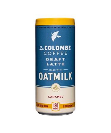 La Colombe Oatmilk Coffee - Draft Latte, Coffee Caramel, 9 Fl Oz (Pack of 12)