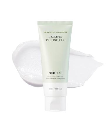HempSeed Solution Calming Peeling Gel 3.38 fl. Oz / 100ml Face Peeling Gel Face Peeling Scrum Korean Skincare Dead Skin Remover for Sensitive Skin Hemp Seed