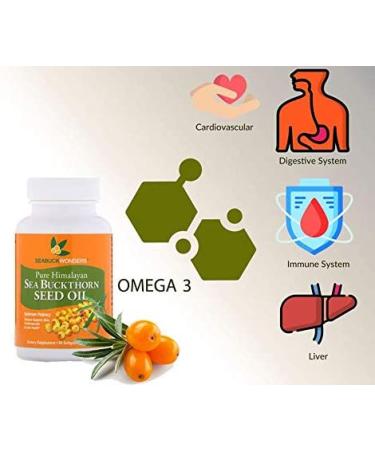 Organic Sea Buckthorn Seed Oil Softgels - 60 Count - Buy Online on GoSupps.com
