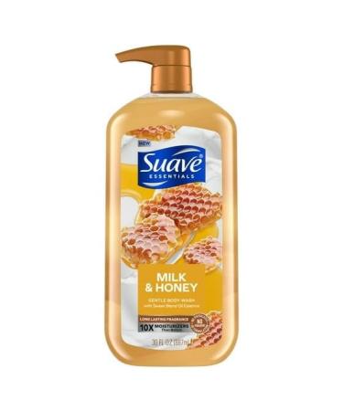 Suave Essentials Gentle Body Wash Milk & Honey 30 oz