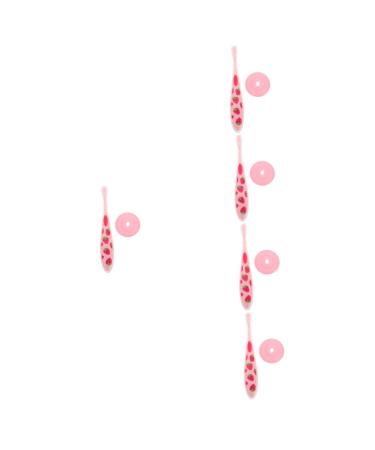 Healvian 5st toothbrush portable tool toys bakelzahn -accessoire toddler accessories household detergents travel silicone in food quality pink