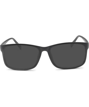 Nearsighted Oversize Myopia Glasses for Everyday Use -1.5 Black-polarized Gray | Men's Women's Black Distance Glasses - Buy Online on GoSupps.com