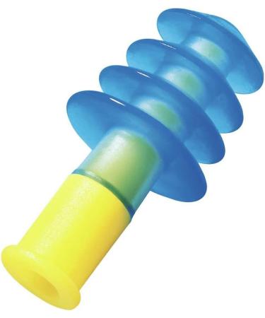 Leight Multiple Use Fusion Corded Earplugs - 4-Flange Blue & Yellow | 100 Pairs | Best Thermal Plastic Urethane Ear Protection - Buy Online on GoSupps.com