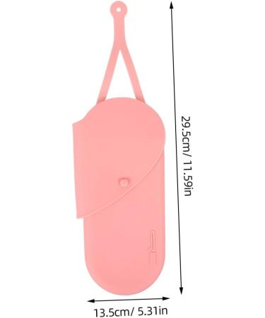 Mikinona Curling Iron Storage Bag Hair Iron Silicone Bag Portable Curling Iron Bag Hair Dryer Bag Hair Straightener Holder Hair Curling Iron Pouch Curling Iron Case Hanging Storage Pouch 29.50X13.50X2.00CM Pink - Buy Online on GoSupps.com