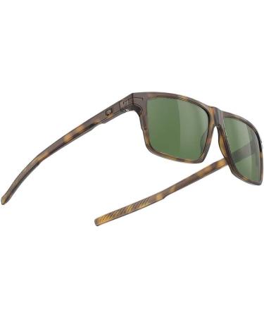 Rudy Project Unisex Stellar Demi Brown Gloss Green Sunglasses - Stylish Green Eyewear One Size - International Shipping Available - Buy Online on GoSupps.com