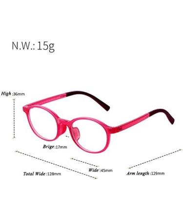 Buy Ade Wu Children's Anti-Blue Light Glasses - TR90 Round Frames for Girls & Boys in Pink | Starch-Free & Anti-Fatigue - Buy Online on GoSupps.com