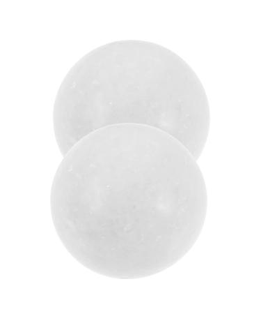 Amosfun 1 set of gymnastics ball exercise balls for wrist massage balls for the hands massage balls for exercises meditation manual balls hand massage balls topas white fitness jade health ball 5x5cm white