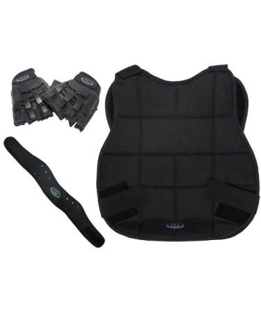 New Legion Paintball Protection Set - black with half-finger glove - Buy Online on GoSupps.com