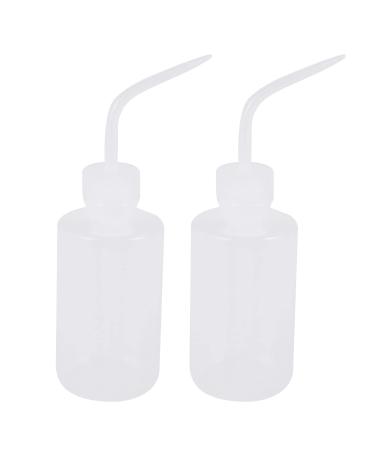 lascivious lascivious 2X 250mL 8OZ White Plastic Shampoo Squeeze Bottle for Washing