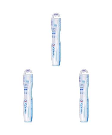 Meridol toothbrush gum protection soft 1 piece - manual toothbrush for a gentle cleaning of teeth on the gum hem (pack of 3) 1 piece (3 pack)
