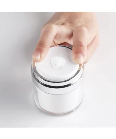 FRCOLOR 2pcs Airless Lotion Pump Jars - Press Cream & Lotion Containers with Lids - Durable Plastic for Travel & Home Use - Buy Online on GoSupps.com