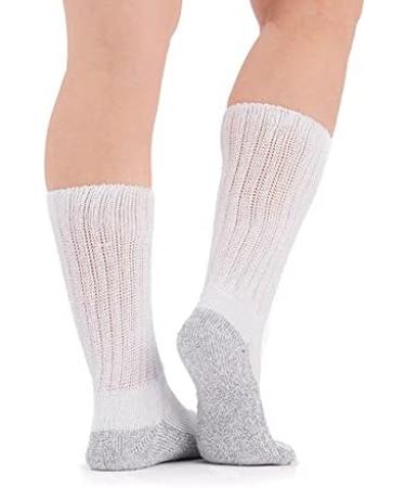 Doc Ortho Diabetic Socks Crew X-Large White - Comfortable Cushioned Design - Buy Online on GoSupps.com