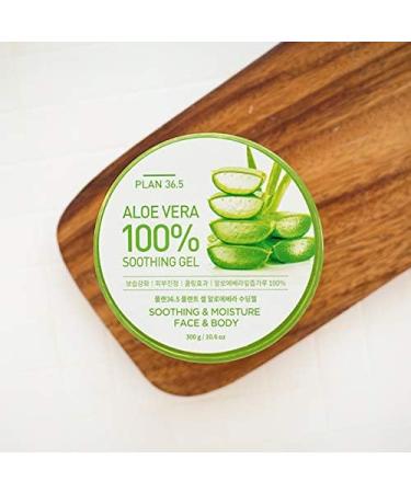 Plan 36.5 Aloe Vera Soothing Gel 300g/10.6 oz - Skin-Cooling Hydration for All Skin Types - Buy Online on GoSupps.com