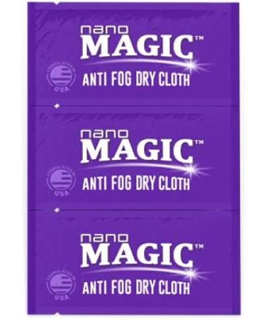 NANO MAGIC Reusable Anti Fog Dry Cloths (5-Pack) - Glasses, Goggles, Screens Cleaner - Exhale Moisture Activation - Buy Online on GoSupps.com