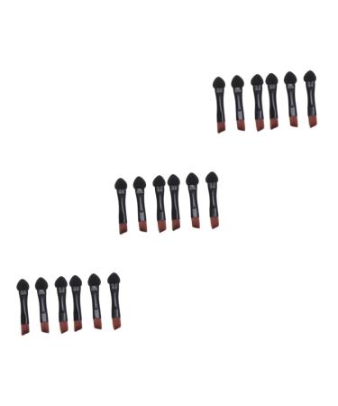 FOMIYES 60 Pcs Bulk Sponges Disposable Eyeshadow Brush Cosmetics Smudge Stick Miss Double Head