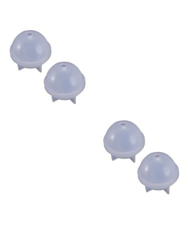 4 Pcs Silicone Sphere DIY Jewelry Casting Molds Mini Glasses for Dolls Jewelry Bead Mold Sphere Resin Mold Candy Molds Silicone Resin Ball Casting Mold Spherical Crafts Whitex2pcs 5CMx2pcs