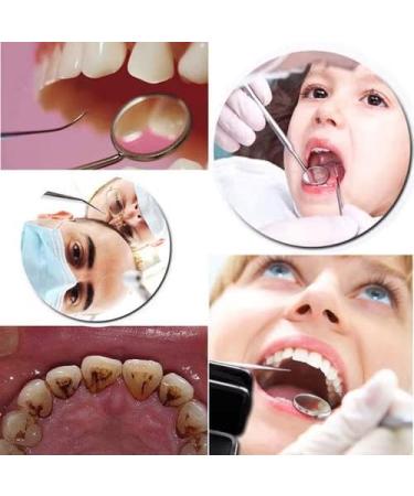 Dental Oral Kit - 3 Pcs Mirror Handle & Explorer Hook Pick for Oral Hygiene, Teeth Cleaning & Whitening - Buy Online on GoSupps.com