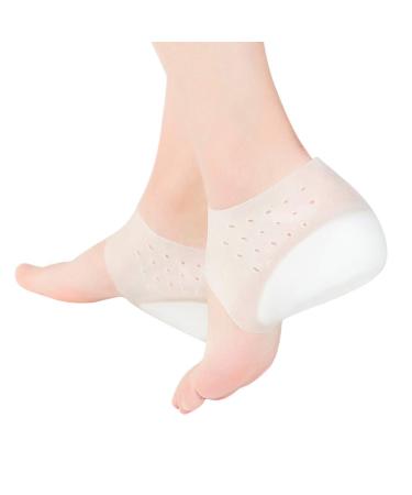 Supvox silicone increases insole heel protection gel cushion heel spur increase in heel pillow heel sock foot care for women men 1 pair (5.5cm) - Buy Online on GoSupps.com