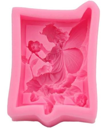 2pcs Candle D Ice Fairy Molds Pink Baking Flower Cream Mousse Gadget Chocolate Home DIY Creative Silicone Decorating Fondant Tool for Pudding Cake - Buy Online on GoSupps.com