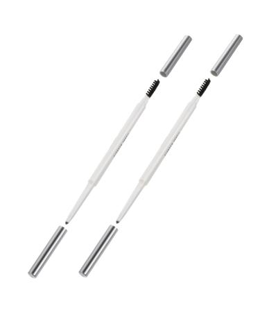 Beavorty 2pcs Enhancer Brush Dual Brow Pencil -in- Eyebrow with Pencils Makeup Tool 1 count (Pack of 1) Assorted Color