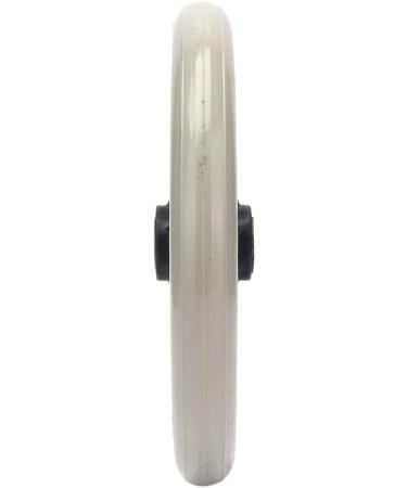 8 Inch Grey PU Wheelchair Wheel with Metal Ball Bearing Skidproof Walker Caster Replacement Six-Hole Thickened Hub Solid Wheel for Rollator - Buy Online on GoSupps.com
