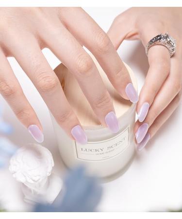 Danni & Toni 28 Semi Cured Gel Nail Polish Strips - Pearlescent Purple | Salon-Quality Manicure Stickers Set - Buy Online on GoSupps.com