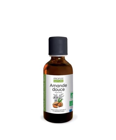 Huile d'Amande Douce Bio - Prunus Amygdalus Dulcis Oil - 100% pure et naturelle - 50 ml - Propos'Nature