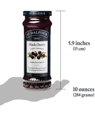 St Dalfour Delicious Fruit Black Cherry Spread (6 Bottles) - Buy Online on GoSupps.com