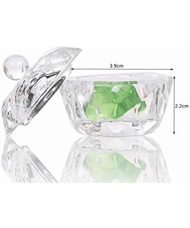 Crystal Glass Dappen Dish Cup Nail Art Acrylic Liquid Makeup Powder Styling Beauty Health Make Up Salon Nail Spa Tool - Buy Online on GoSupps.com