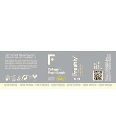 Freshly Cosmetics Vegan Collagen Serum +99 Natural Collagen Flash Bomb 30 ml - Buy Online on GoSupps.com