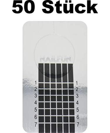 Nailfun Nail Stencils - 150 Self-Adhesive Square Silver Nail Art Modelling Stencils for Perfect Designs | International Shipping - Buy Online on GoSupps.com