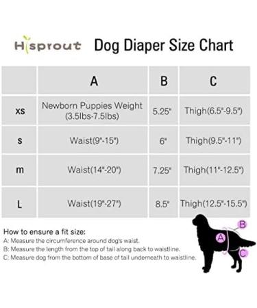 Hisprout Reusable Female Dog Diaper - Washable Durable Pet Pants | Colorful Union LL - Buy Online on GoSupps.com
