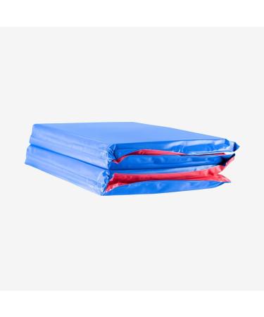 KinderMat 1 Thick 4-Section Rest Mat 45 x 19 x 1 Red/Blue - Ideal for School, Daycare, Travel, and Home - Made in USA - 1.0 Inch Mat - Buy Online on GoSupps.com