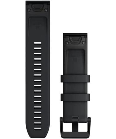 Garmin Quickfit 22mm Silicone Band for Fenix Epix Forerunner 935/955/965 Marq Approach S60/S70 D2 Delta/Mach1 Descent G1 Quatix - Black - Buy Online on GoSupps.com
