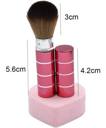 1PC Retractable Powder Brush Travel Nail Dust Brush Portable Face Blush Brush with Cover Red - Buy Online on GoSupps.com