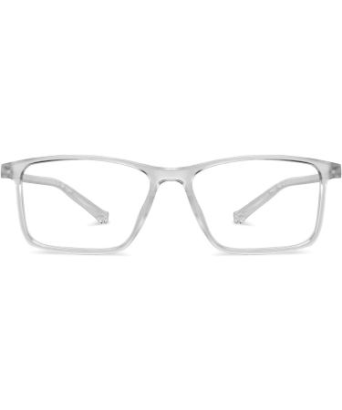 Blue Light Blocking Glasses | Square Anti Glare Filter | Eye Protection Zero Power Reading Glasses for Men & Women - Buy Online on GoSupps.com