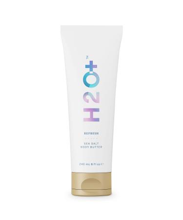 Sea Salt Body Butter by H2O+ - Made with Murumuru and Shea Butter for Soft and Smooth Skin Non-Greasy Finish - Fast-Absorbing and Whipped - Free from Parabens, and Mineral Oils Sea Salt and Peppermint (Natural)