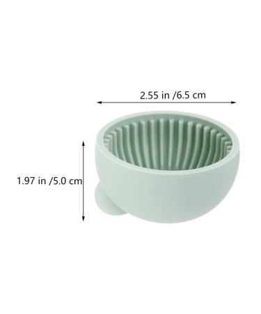 FOMIYES Silicone Makeup Brush Cleaner Bowl | Portable Cosmetic Brush Washer & Scrubber Pad - Buy Online on GoSupps.com