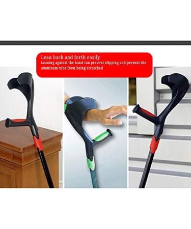 Walking stick Forearm Crutches 1 Pair - Lightweight Arm Cuff Crutch - Adjustable Ergonomic Heavy Duty for Standard and Tall Adults - Comfortable Gray (Orange) Selfless dedication - Buy Online on GoSupps.com