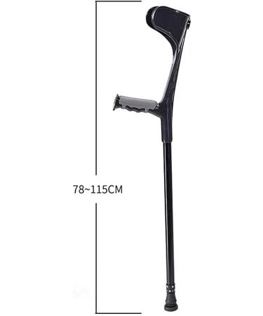 Forearm Crutch Elbow Crutches Open Cuff Telescopic Height Adjustable Walking Cane Lightweight Aluminum Walking Aid Everything is fine - Buy Online on GoSupps.com