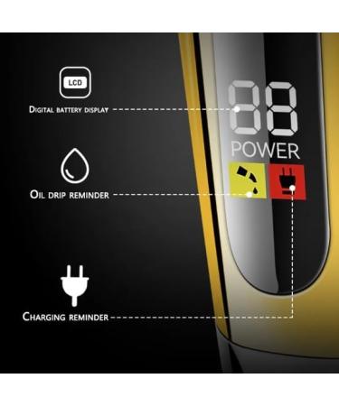 Pro Hair Clipper Full Metal Barber Hair Trimmer Professional Electric Beard Hair Clipper 10W Rechargeable Lithium Hair Cutter for Men - Buy Online on GoSupps.com