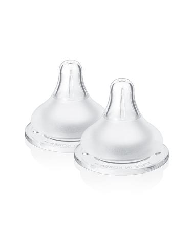 Grosmimi The Easy Baby Bottle Nipple 2 Counts (Stage3_5 8m)