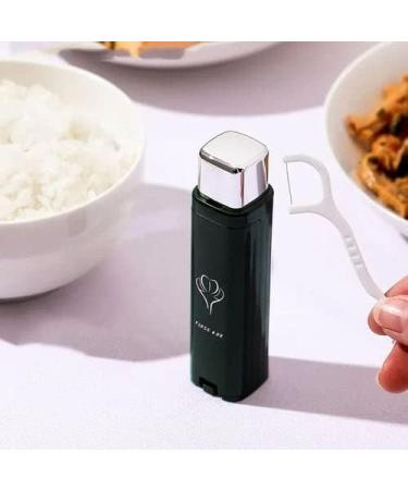 Portable Dental Floss Dispenser - 100 Refillable Floss Sticks Organizer for Tooth Cleaning (Green) - Best Automatic Dental Care Solution - Buy Online on GoSupps.com