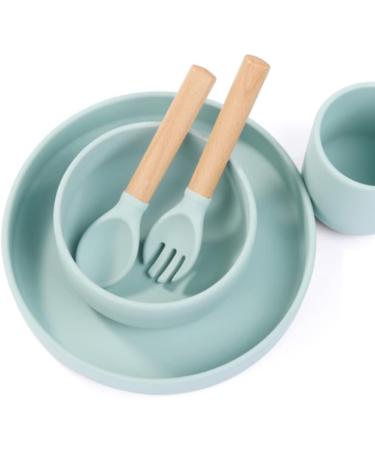Baby Fork and Spoon Set - 4 Pcs Silicone Feeding Utensils for Easy Grip | Toddler Cutlery Kit for Kids | Children's Flatware Set for Infant Weaning 6-12 Months - Buy Online on GoSupps.com