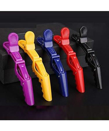 Cicilin 18 Pieces Plastic Hair Clips Hair Pins NonSlip Handle Professional Hair Clips Ideal for Hairstyle Hairstyle Sections Curling Red - Buy Online on GoSupps.com