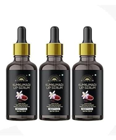 Premium Kumakumadi Lip Serum Oil For Glossy & Shiny Lips with moisturisation effet- For Men and Women -Pack of 3 (90 ml)