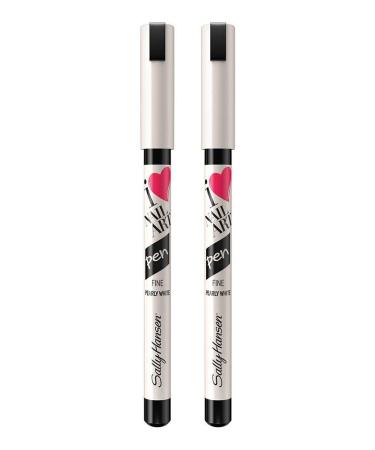 Sally Hansen I Heart Nail Art Pens White, Round Tip, 2 Count