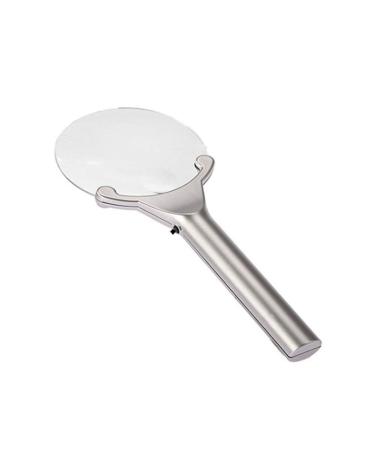 Illuminated Glass with LED Lamp 2.5X 5X Double HD Lens Old Man Reading Gift Magnifier Rimless No Distortion Made in China